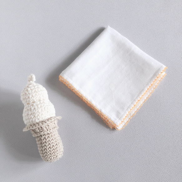 ハンドメイド ガーゼ ハーフハンカチ ユキエモン サウナフロック