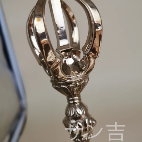 チベット密教法器 空海大師飛行杵 五鈷杵 金剛杵 真鍮製 vajra チベット密教法器 空海大師飛行杵 五鈷杵 金剛杵 真鍮製 vajra