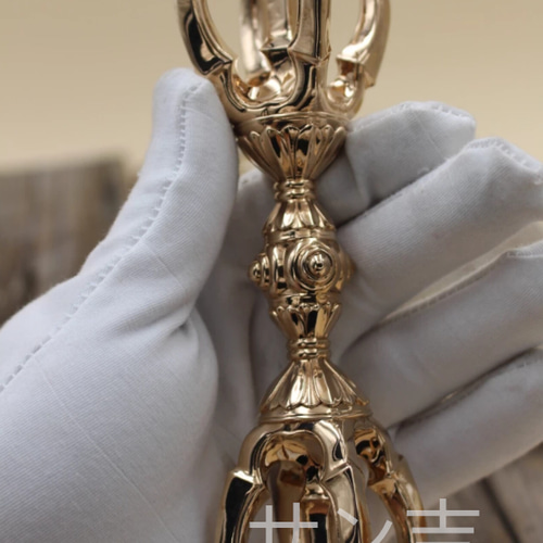 チベット密教法器 空海大師飛行杵 五鈷杵 金剛杵 真鍮製 vajra チベット密教法器 空海大師飛行杵 五鈷杵 金剛杵 真鍮製 vajra