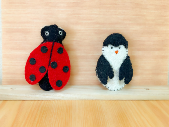 【送料無料】指人形　羊毛フェルト　アニマル　 5枚目の画像