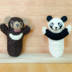 【送料無料】指人形　羊毛フェルト　アニマル　 3枚目の画像