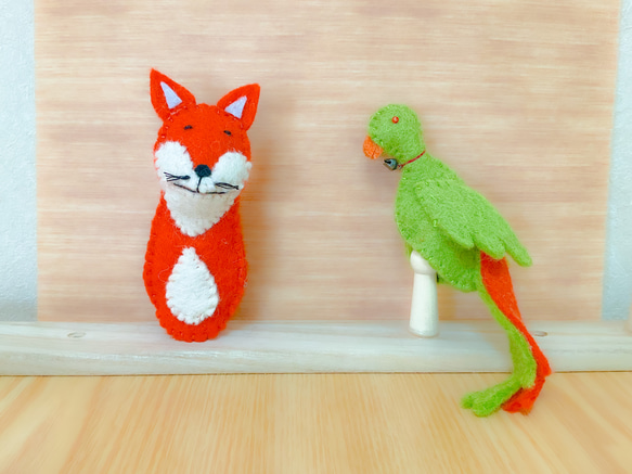 【送料無料】指人形　羊毛フェルト　アニマル　 7枚目の画像