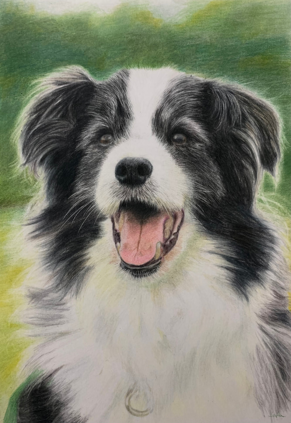 ペットの似顔絵　ネコ似顔絵　オーダーメイド　リアル　イラストオーダー　うちの子　ペット　ねこ 