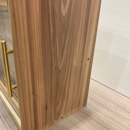 決まりました/杉無垢材の隙間収納 楽天市場】無垢杉板 収納 BOX 国産杉 3段（ A4 収納可 ）幅380×奥行250