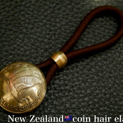 ＃H84 New Zealand Coin Hair Elastic 2枚目の画像