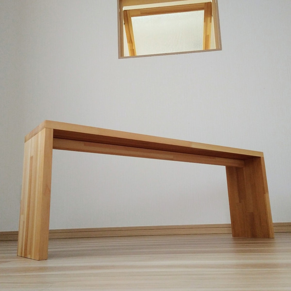 vanillatte様専用の椅子にもなるテーブル【くるみ油仕上げ】 3枚目の画像