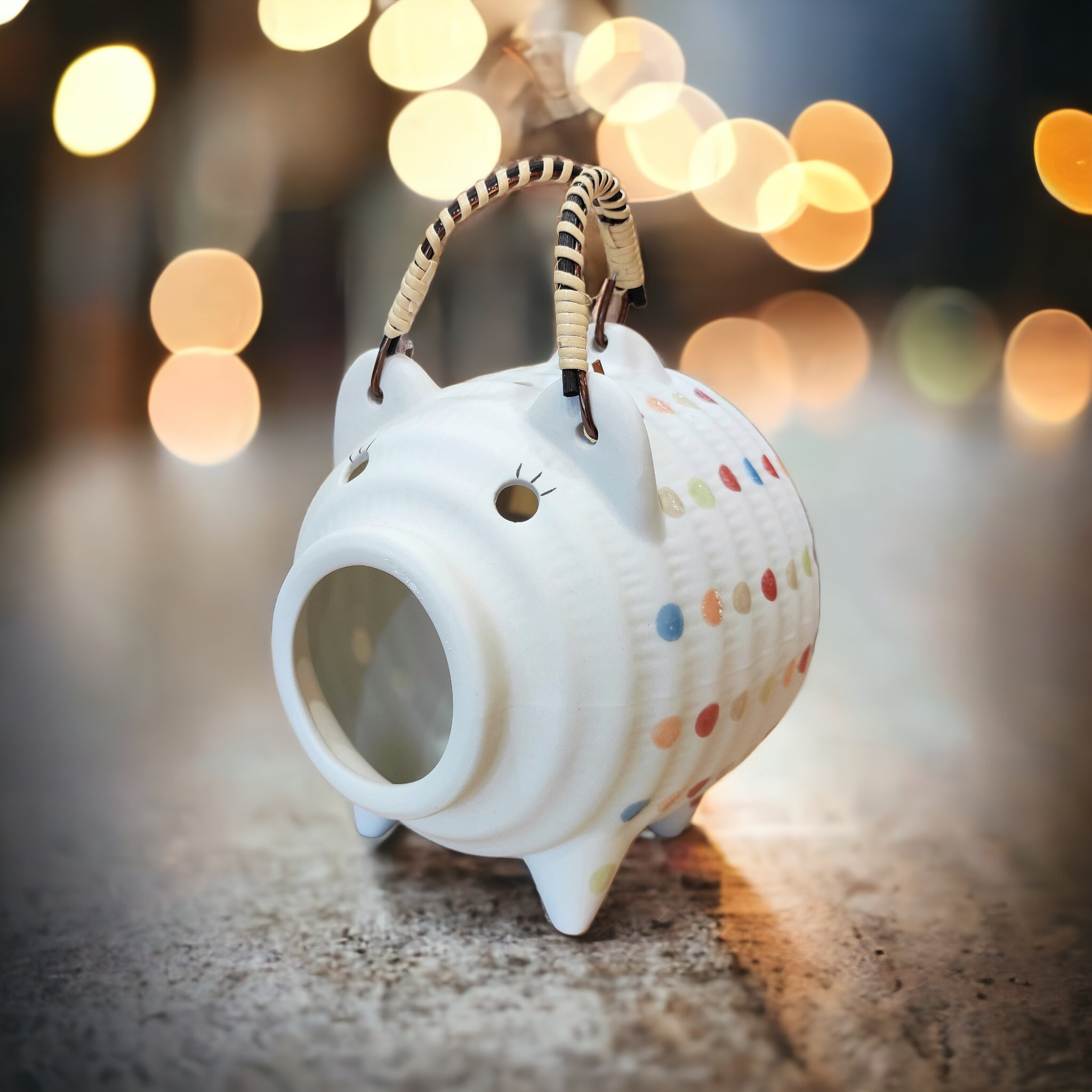 大正浪漫レトロ柄 蚊取り豚　蚊遣り