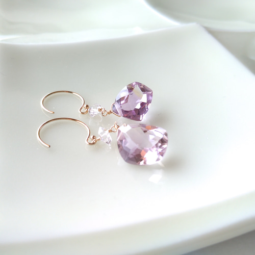 Sold☆【1点もの】ハーキマーダイヤモンド×きらめきアメジスト