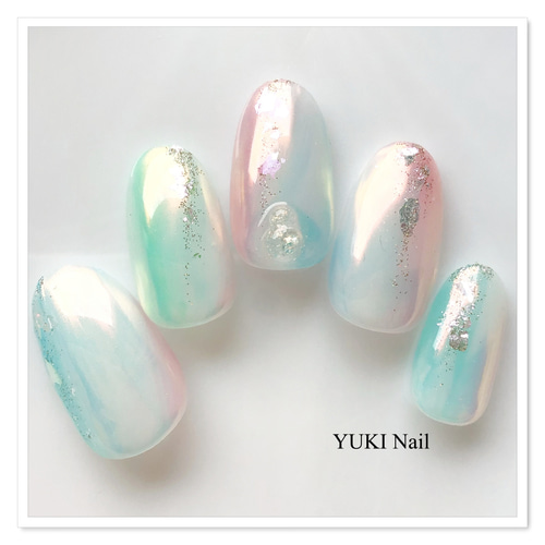 艶キラ オーロラネイル ネイルチップ（つけ爪） yuki-nail 通販