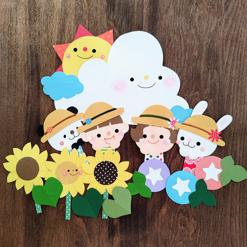 壁面飾り『 夏 』ꕤ*.ﾟ受注制作 雑貨・その他 ててのん＊【⚠️発送