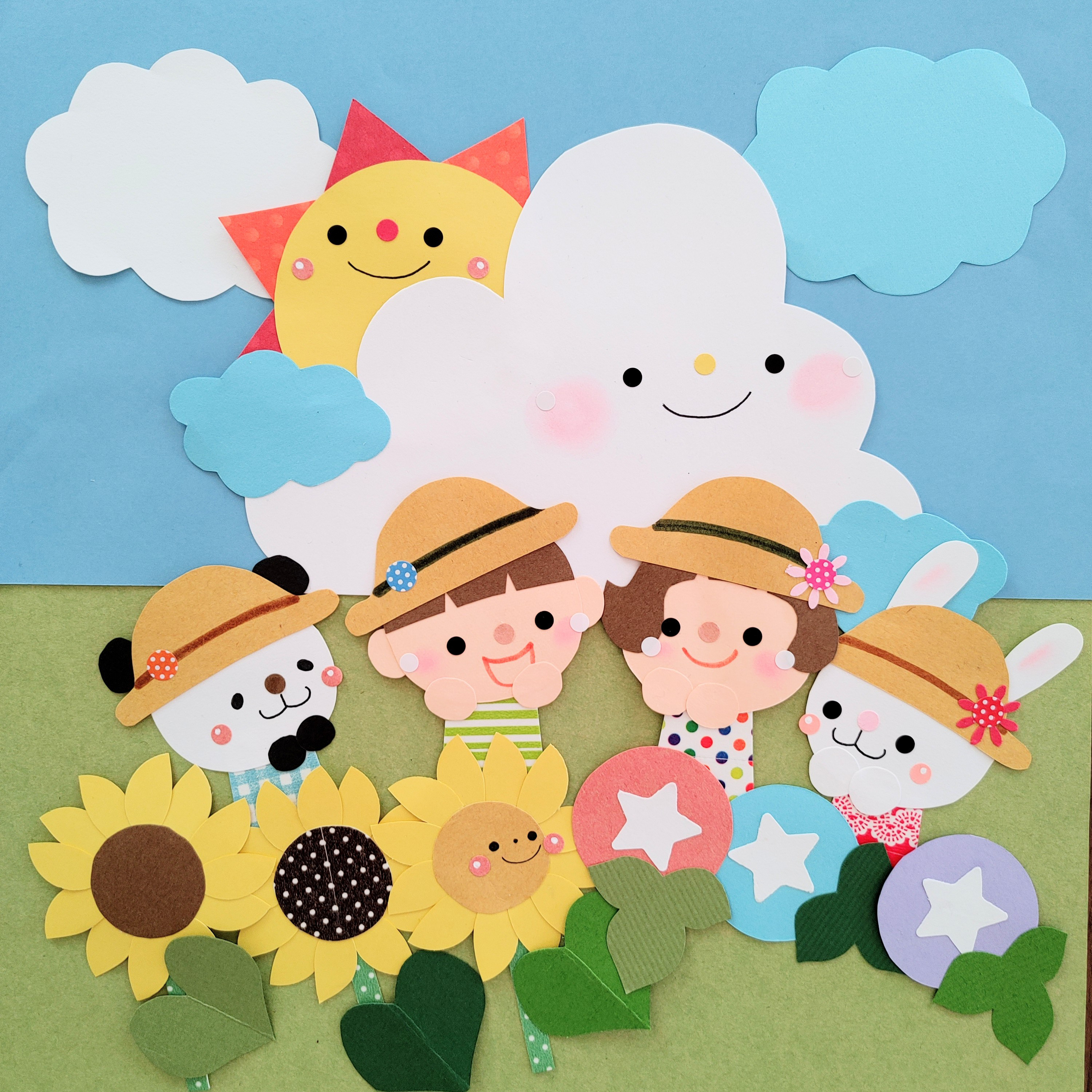 壁面飾り『 夏 』 雑貨・その他 ててのん*【⚠️発送目安日のご確認を♪】 通販|Creema(クリーマ) 壁面飾り 壁面 受注後3日以内に発送 夏の壁面 8月壁面