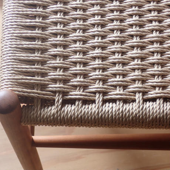 NOCOスツール　丸　ベージュ 耐久性 鹿の子編み