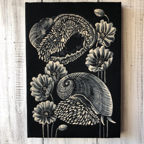 深海アクリル画原画