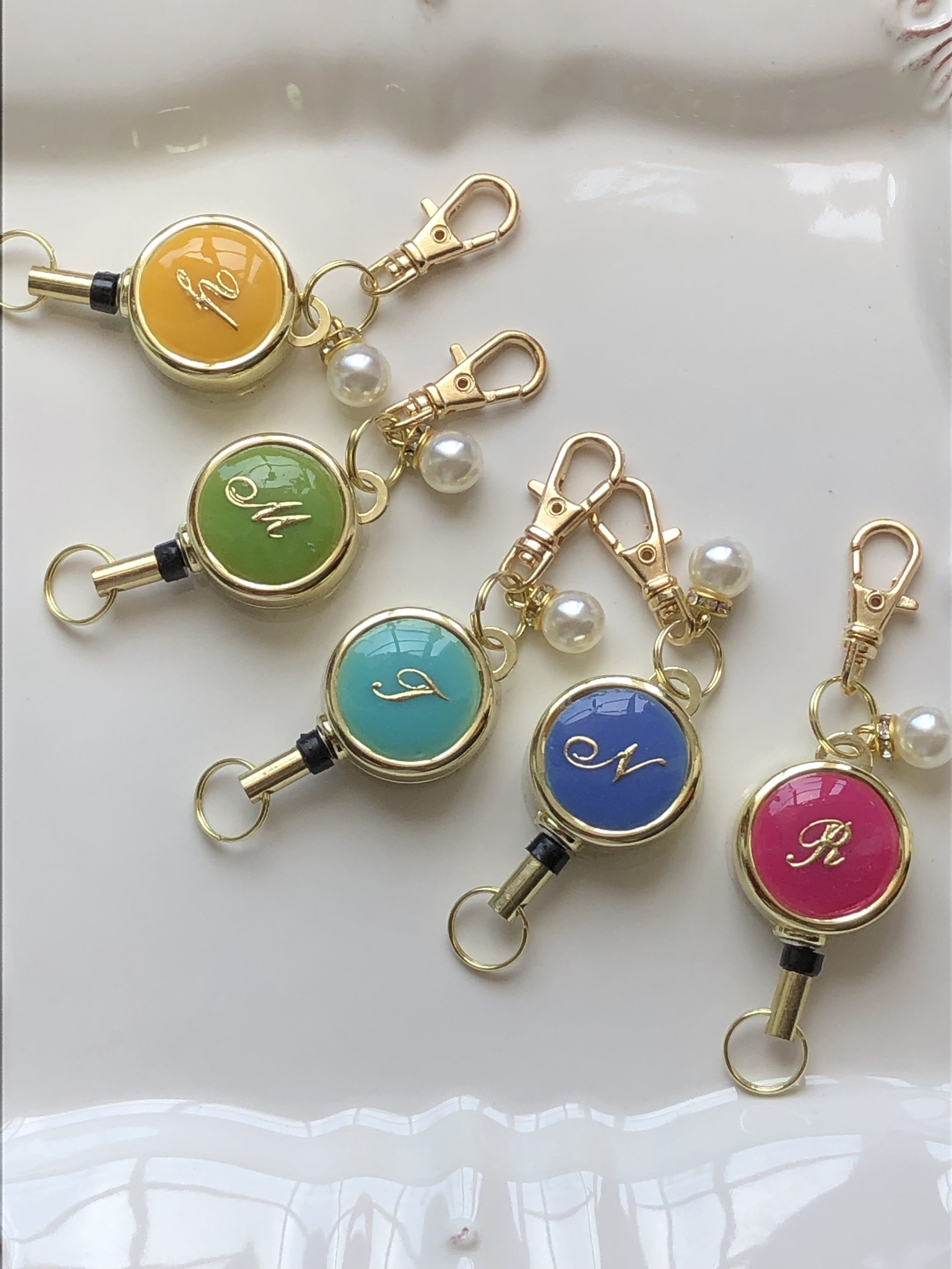 りいちゃん　ハンドメイド　リールキーホルダー