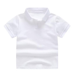 名入れします♡モノグラム刺繍入りポロシャツ♡キッズ90サイズ♡パーソナライズ♡白 ホワイト 18枚目の画像