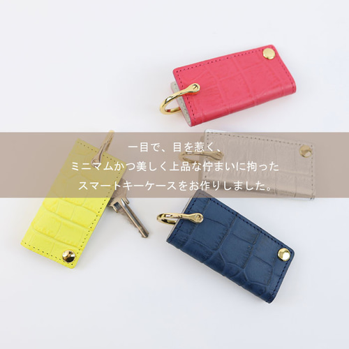 クロコダイル型押し バッグ ブラック AirPodsケース キーケース 楽天市場】【10％オフクーポン】クロコダイル キーケース メンズ