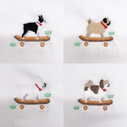 【名入れ可能】Good Onコラボ　Dog on Skateboard Tシャツ 4枚目の画像