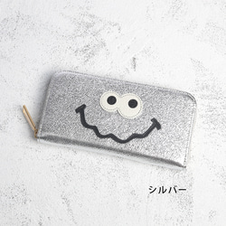 【メタリックホイルキョロメ長財布/全3色】思わず誰かに見せたくなるキョロメ長財布/ラウンド型財布/長財布【メタリック】 11枚目の画像