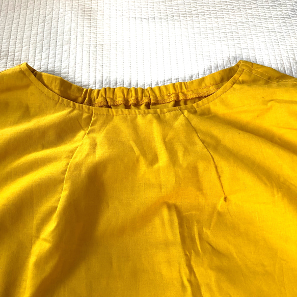 ワンサイズSALE❗️ひまわり サラサラコットンで肌にまとわりつかないスカート屋さんの夏に涼しいフリフリブラウス♪ 5枚目の画像