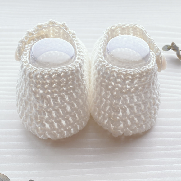 給寶寶的禮物 柔軟可愛的有機棉小花童鞋 第3張的照片