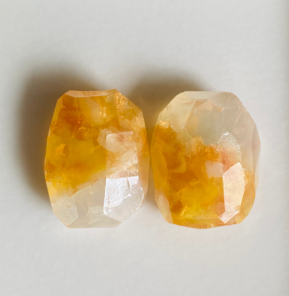 宝石石鹸　yellow orange × crystal 2枚目の画像