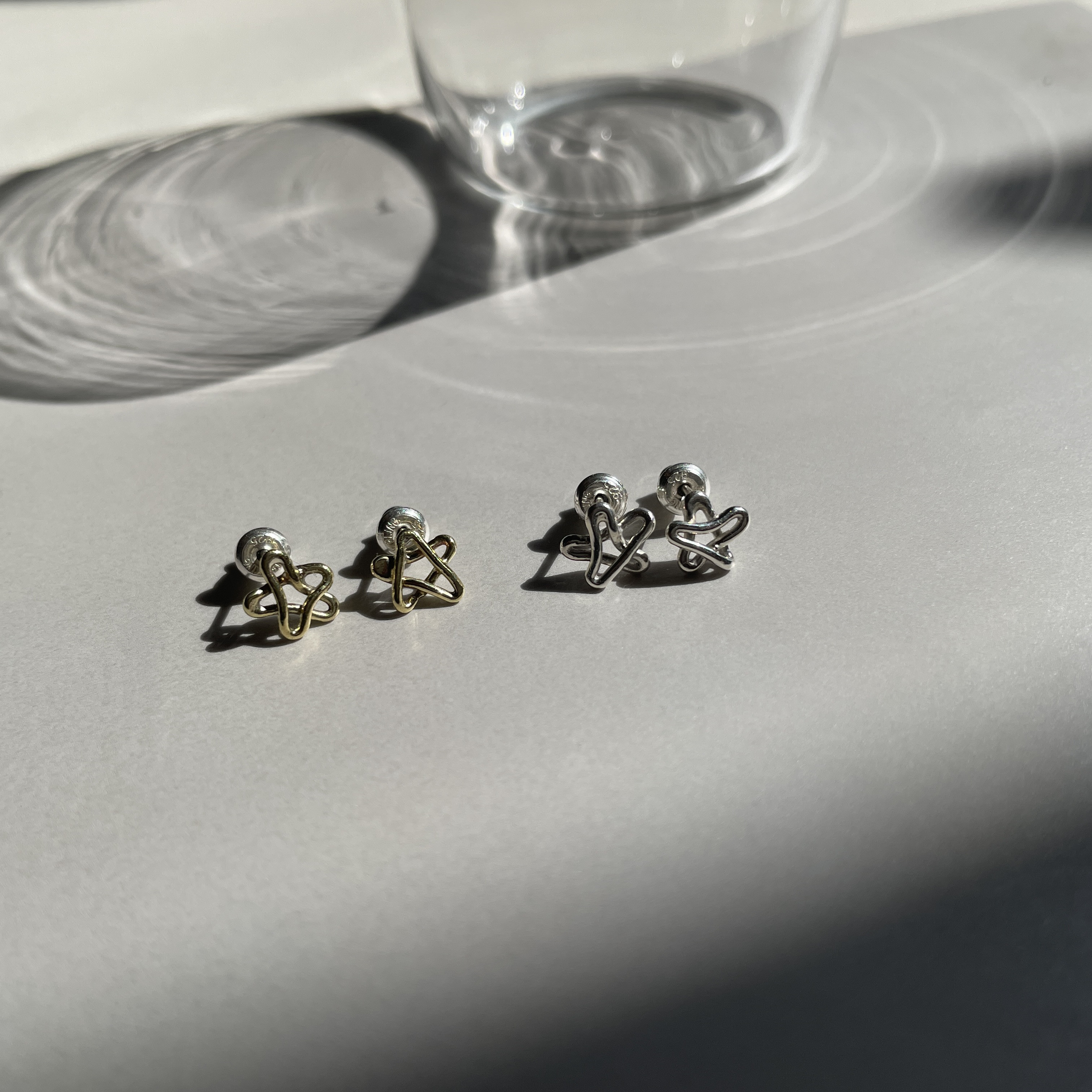 【silver】 irregular star pierce