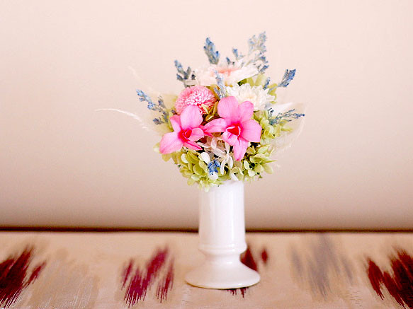 【仏花】柔和な表情が愛らしいピンク系仏花【供花】 3枚目の画像