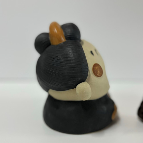 わっはっはお多福さん O-252 陶製/Otafuku/太福 その他人形