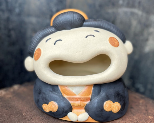お多福　置物 多くの福を招くお福人形とお多福人形の開運縁起置物 特価で通販