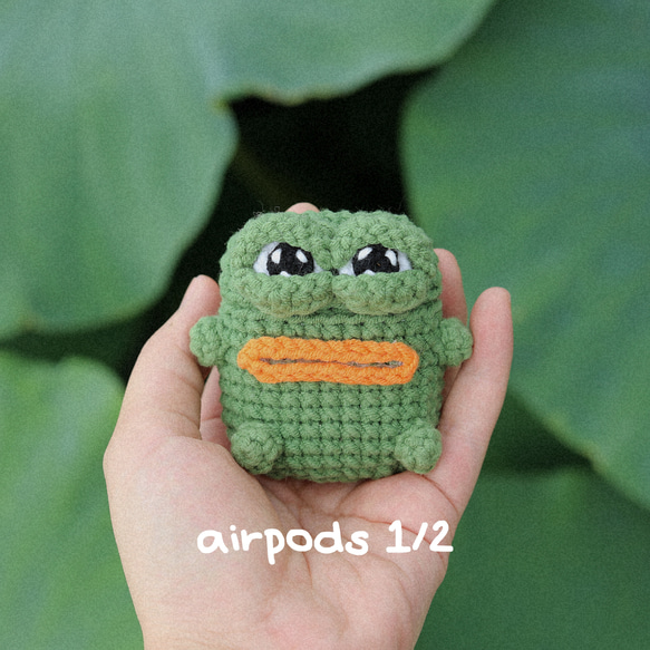 悲しき 蛙☆AirPods pro/AirPods ケース☆Creema限定春色新作2023 3枚目の画像