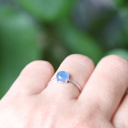 Silver925  空色の指輪　天然石カイヤナイト  --Sky blue-- 2枚目の画像