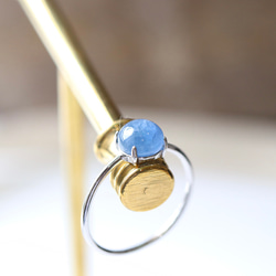 Silver925天藍戒指天然石藍晶石--天藍-- 第4張的照片