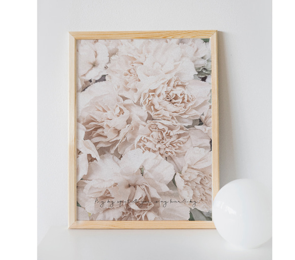 【アートポスター】植物　花　北欧　ピンク　ポスター　アート　インテリア　シンプル　芍薬　ボタニカル 3枚目の画像