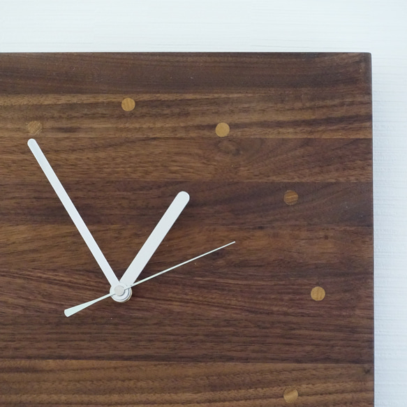 (2704)無垢のウォールナットを使った掛け時計★オイル仕上げ N1256116938(9620円)