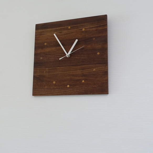 (2704)無垢のウォールナットを使った掛け時計★オイル仕上げ N1256116938(9620円)