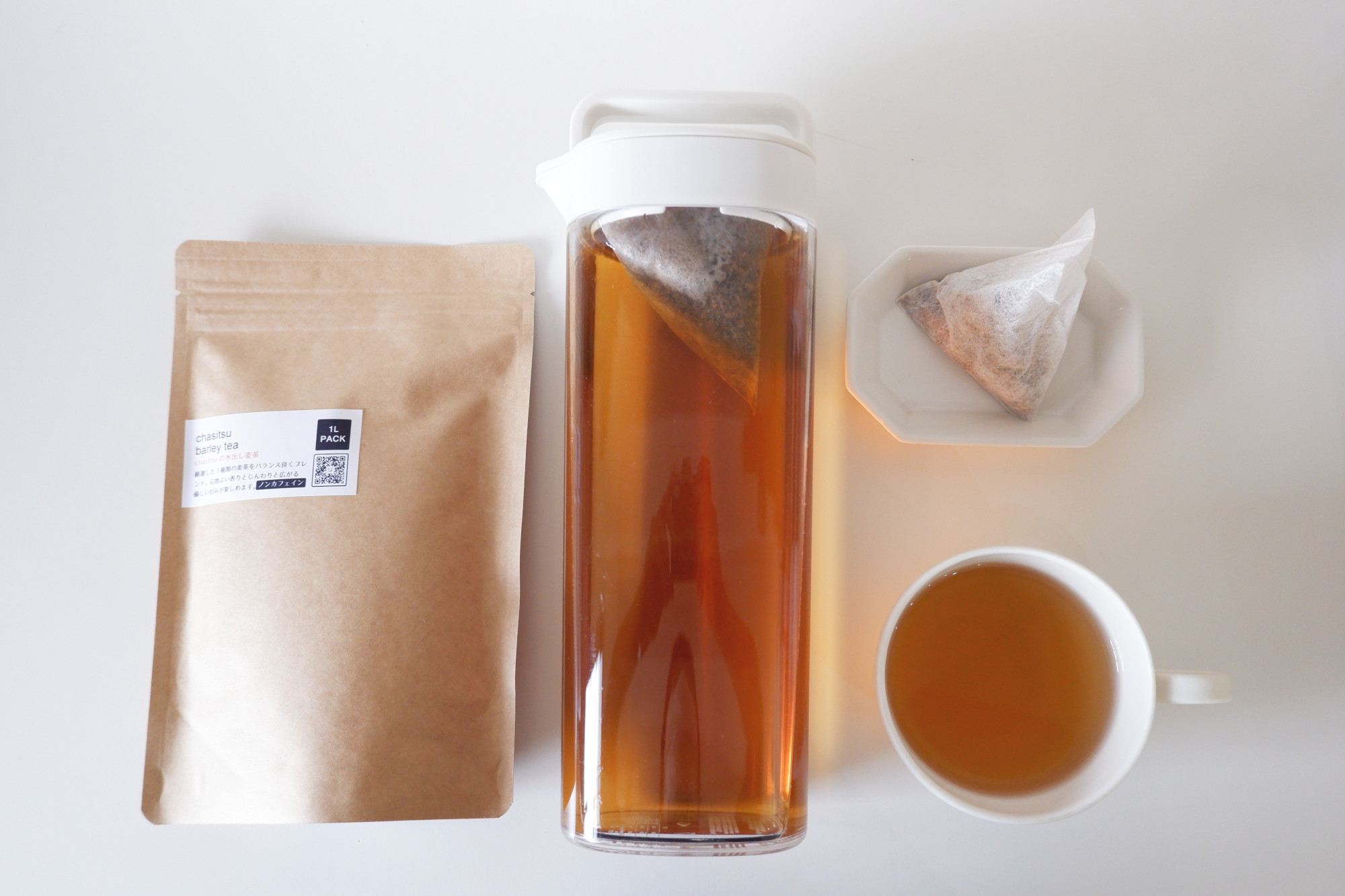 らくらくキューブ　ノンカフェイン麦茶 楽天市場】小川生薬 日本元気ゴクゴクもち麦茶 100g(20袋