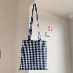 REVERSIBLE MINI TOTE ( BLU × BLK ) 2枚目の画像