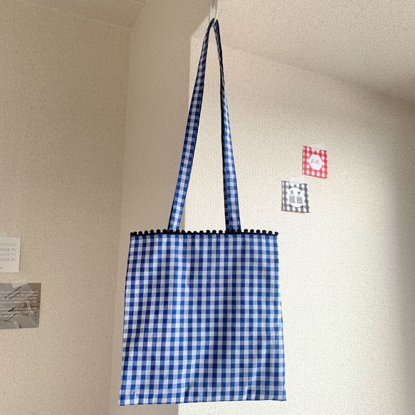 REVERSIBLE MINI TOTE ( BLU × BLK ) 1枚目の画像