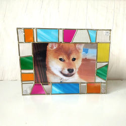 手作りキット フォトフレームカラフル 工作キット ステンドグラス風