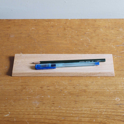 木製 ペントレイ　タモ材1　ペントレー　文具トレイ 1枚目の画像
