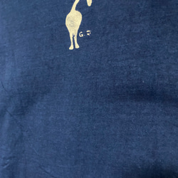 藍染めTシャツ(ネコ3)   ⑩ 4枚目の画像