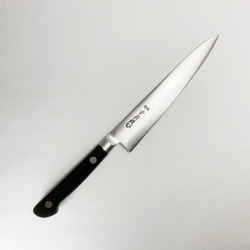 月光作 青紙2号 黒打 切付包丁 180㎜ #1463 焼栗柄 包丁