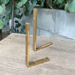 ＼送料無料／[L Bracket(Brass)]真鍮 棚受 ブラケット L字 ウォールシェルフ ブルックリン‐23_b‐ 10枚目の画像