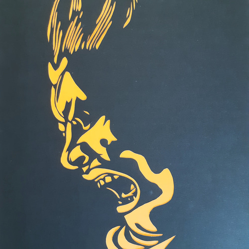 切り絵アート 新薬師寺伐折羅大将 切り絵 makochin 通販 14248676