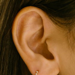 14K金 Cz 耳 鼻 軟骨 ニップル ヘリックス トラガス メンズ レディース フープ ピアス リング イヤリン 14枚目の画像