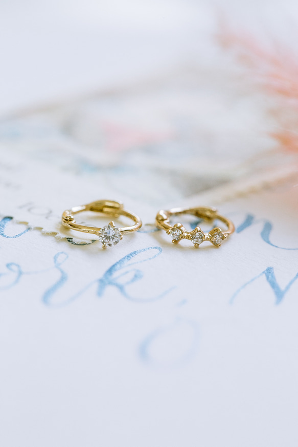 14K金 Cz 耳 鼻 軟骨 ニップル ヘリックス トラガス メンズ レディース フープ ピアス リング イヤリン 1枚目の画像