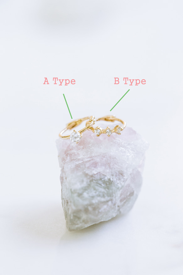 14K金 Cz 耳 鼻 軟骨 ニップル ヘリックス トラガス メンズ レディース フープ ピアス リング イヤリン 3枚目の画像