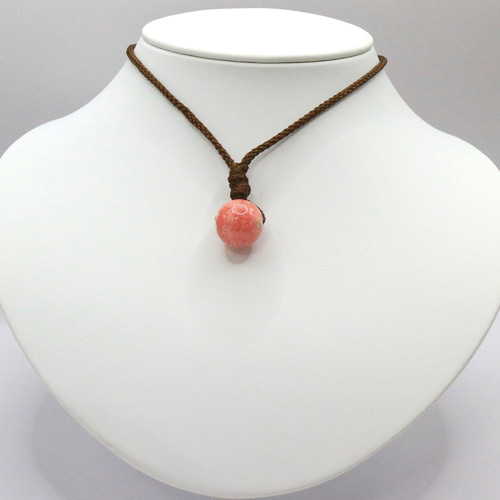 インカローズ 15mm ビーズ トップ beads128 インカローズ 15mm ビーズ トップ beads128 ネックレス