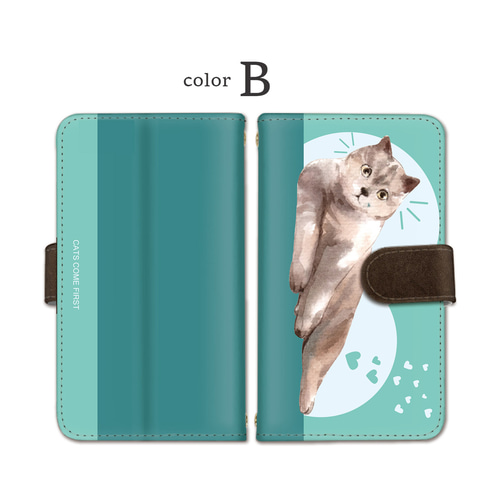 猫好き 猫柄 スマホケース iPhone 全機種対応 手帳型 android