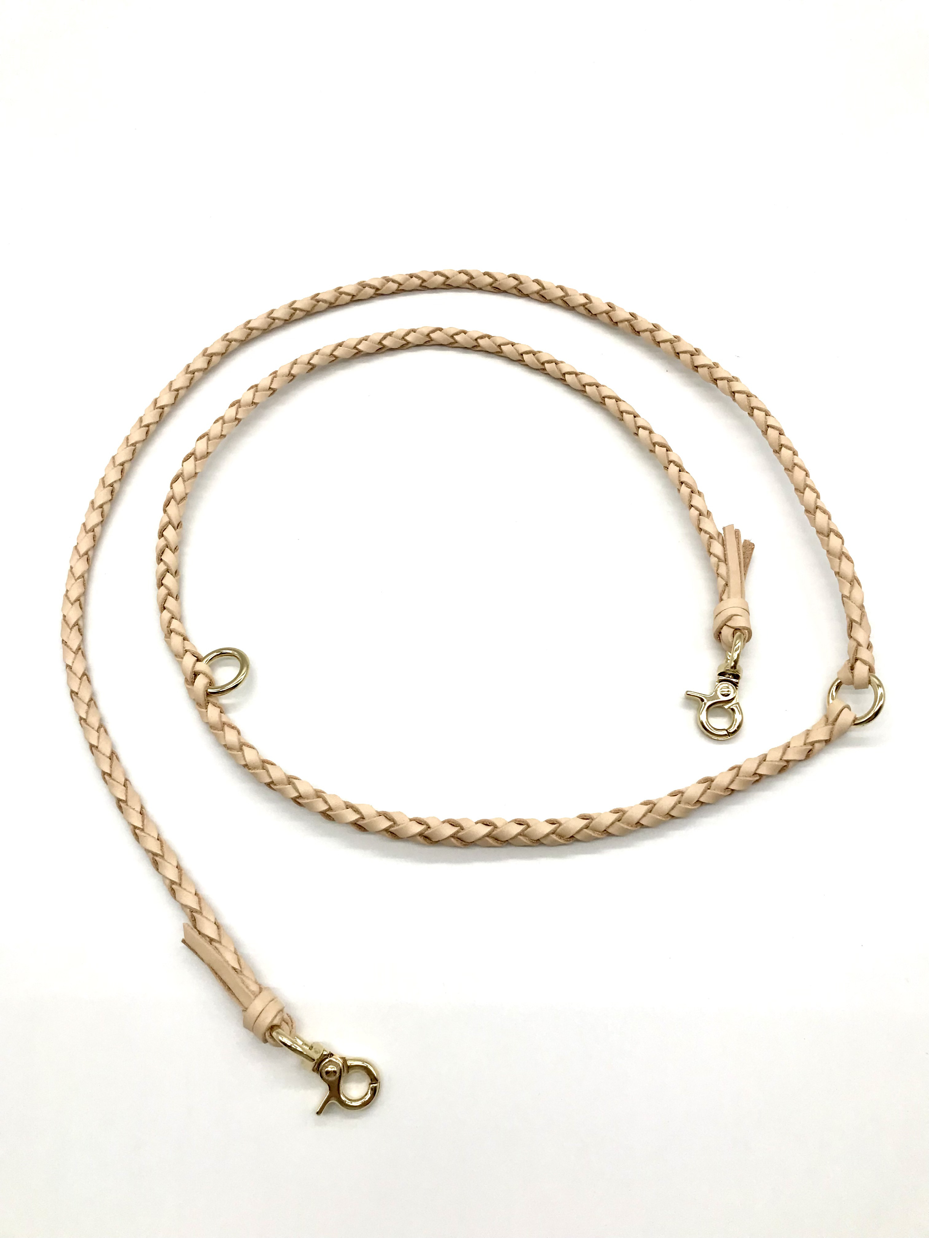 玄米。　カフェリード ナチュラルヌメ革 カフェリード ナチュラルヌメ 革レザー リード・首輪 Natyu*M